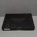 Yahi Red Light Photon Facial & Neck Mask with Remote Control, 7 Custom Modes with Infrared, Portable & Rechargeable with Timer for Home Use, 175 High-Density Light Beads, Black