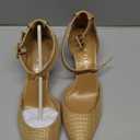 Anne Klein Fabulist - Sandals for Women - Adjustable Buckle Closure - Dual Foam Layers - Rubber Sole Raffia 7.5 M