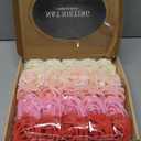 N&T NIETING Artificial Flowers 25pcs Real Looking Artificial Roses with Stems for Valentine's Day Mother's Day Wedding Bridal Bouquet Party Baby Shower Cake Decoration, Series Red