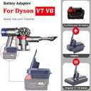 Dyson V8 Battery Adapter for Milwaukee M18 18V Battery Convert to for Dyson V8 SV10 Animal Motorhead Handheld Vacuum Cleaner Converter (only Adapter)