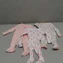 The Peanutshell Baby Sleepers for Girls Set of 3 - Soft Cotton Footed Pajamas for Newborns, Infants & Toddlers - Flower