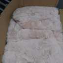 ORINOVA Pink Washable Fluffy 5x8 Area Rugs for Bedroom Plush Faux Rabbit Shag Fur Rug for Living Room Nursery Rug