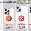 Compatible for iPhone 14 Case Cute with Strap Stand Finger Kickstand, Designer Cool Silicone Cases Funda Cover - Orange Flower Mandala