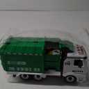 JOYIN Recycling Garbage Truck Toy, Kids DIY Assembly Trash Truck, Friction Powered Side-Dump Toy Garbage Truck with Light and Sounds, 3 Trash Cans, 3 Replaceable Screwdrivers, Boys & Girls Gifts