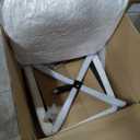 HollyHOME Modern 360°Swivel Accent Chair with Ottoman, Upholstered Comfy Reading Chair and Footstool, Fabric Lazy Chair Lounge Sofa Chair for Living Room, Bedroom, Beige