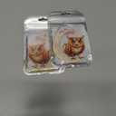 2 x Christmas Tree Decorations, Acrylic Christmas Tree Ornaments, Double-Printed Animal Hanging for Christmas Tree, Home Decor, Children's Gifts (Owl) (Moon-owl 2)