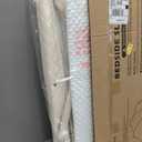Baby Crib for Newborn, Baby Bassinets Bedside Sleeper with Breathable Mesh & Mattress, Easy Move Crib for Newborns with Lockable Wheels, 4-Adjustable Height Beside Bassinet (Beige)