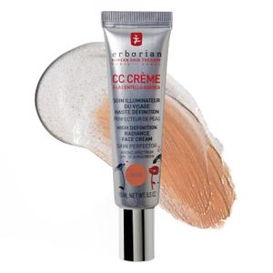 Erborian Color Correcting CC Cream with Centella Asiatica - Light Multi-Purpose Facial Concealer with Illuminating Finish Soothes & Hydrates Skin - SPF Korean Skincare Skin Perfector (0.5 Ounce (Pack of 1), Dor (Golden))