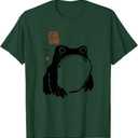 Grumpy Frog Japanese Ink - Traditional Art Humor T-Shirt, Green, 3XL
