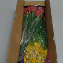 24 Bundles Artificial Flowers for Outdoors/Indoors, Fake Flowers Plants for Indoor Outside Garden Porch Window Box Home Wedding Farmhouse(8 Color)