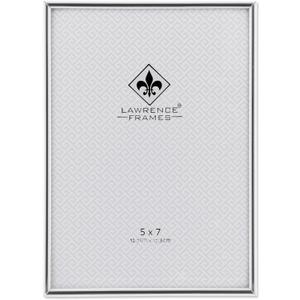 Lawrence Frames Simply Metal Picture Frame, 5 by 7-Inch, Silver