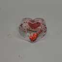 Custom Snow Globe 4 x 6 Inch Inch Rectangle Acrylic Liquid Valentine's Day Glitter Picture Frame Photo Gifts for Family Friends Couples (Red)