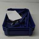 Sywhitta 3-Tier Plastic Rolling Utility Cart with Handle, Multi-Functional Storage Trolley for Office, Living Room, Kitchen, Movable Storage Organizer with Wheels, Blue