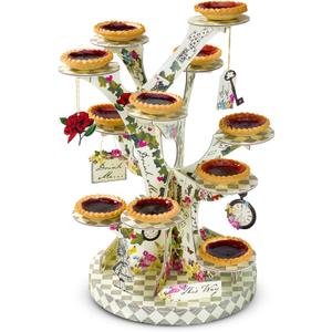Talking Tables Alice in Wonderland Cupcake Cake Stand Mad Hatter Tea Party Decorations Mother's Day Party Decor Reusable Cakestand Table Centrepiece Afternoon Tea Onederland 1st Birthday Baby Shower
