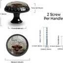 4 Pack Live Like Someone Left The Gate Open Funny Kitchen Cabinet Knobs Acrylic Round Drawer Pulls for Dresser Cupboard Door Handles