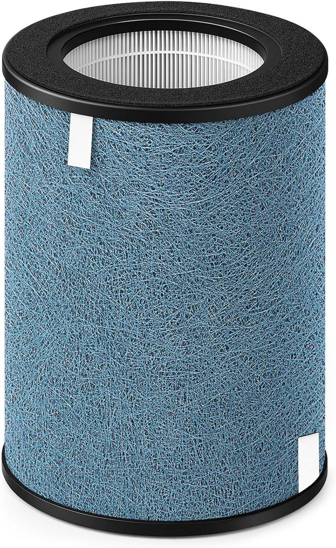 HP302 NeverChange Air Purifier Max Replacement Filter for Shark Air Purifier Filter HP301, HP300, HP201, HP202, HP232 Series, HC501 Series, AP1000, UA205 Series Air Purifiers, Part # HE3FKPET