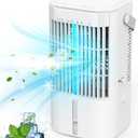 Portable Air Conditioners Fan, Air Cooler Evaporative 180Auto Rotation, 3 Wind Speed, 2-4H Timer, Mini Cooling Fan for Room Home Bedroom Office
