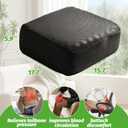 5.9" Extra Thick Chair Cushions, Office Chair Booster Seat Cushion 17.7x15.7x5.9 Inch Foam Recliner Cushions with Zipper Removable Mesh Fabric Cover