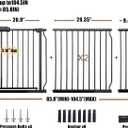Extra Wide Baby & Dog Gate 85.8-105 Inch Safety Gate for Wide Openings