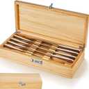Knife Lock Box Kitchen - Knife Storage Box, Upgraded Lockable Large Knives Holder & Organizer Quick and Safe Culinary Tools Storage