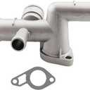 Aluminium Alloy Engine Cooling Coolant Hose Connector Pipe for Jetta Golf MK4 Bettle A3 S3 TT Seat Leon Ibiza 1.8T 06A121133J