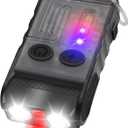 EDC Flashlight USB C Rechargeable, Small Flashlights Powerful with Clip, Magnetic, 180 Degree, Mini LED Pocket Keychain Flash Light Red Blue UV COB Light, 14 Modes, Waterproof