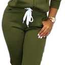 Nimsruc Jogging Suits for Women 2 Piece Casual (X-Large, Army Green)