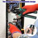 2 Pack Wire Crimper, Wire Crimping Tool,Stripper and Cutter for insulated/Bare/Heat Shrink connectors(22-10 AWG) Multifunctional Stripping Crimping Tool(2)