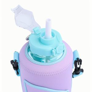 Manna Sport Jug with Neopreme Sleave, Easy-Carry Strap, and Leak-proof Straw Lid - 54 Oz