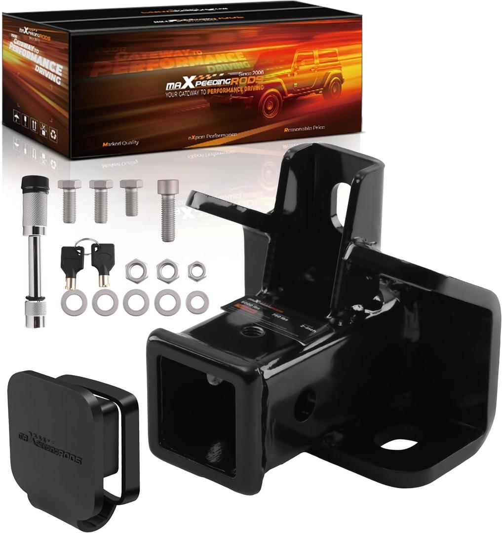 maXpeedingrods Class 3 Trailer Hitch Receiver, 2 Inch Receiver, Rear Towing Hitch for Land Rover LR4 2010-2016, for Range Rover Sport 2006-2013, 5000 LBS GTW (Black)
