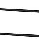 Threehoney 2 Pack Wire Shelving Garment Hanger Bar Wire Shelving Accessories Industrial Closet Clothes Rods for Home Retail Store(Black,48 Inch)