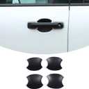 Car Exterior Door Handle Bowl Cover Trim Compatible with Toyota Tundra 2022+/Sequoia 2023+/Tacoma 2024+/4Runner 2025+, Front Rear Door Grab Pull Handle Cup Bowl Scratch Protector Sticker Accessories (Matte Black)