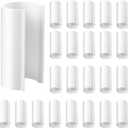 Jetec 32 Pcs PVC Pipe Clips Pool Cover Clamps for Above Ground Pool Greenhouses, Row Covers, Garden, Shelters, Bird Protection, 2.4 Inch Long(for 1 Inch PVC Pipe, White)