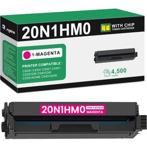 20N1HM0 Magenta Toner Cartridge (with Chip) Replacement for Lexmark CS331 Toner Cartridge High Yield Works with CS331 CX331 CS431 CX431 CS331dw CS431dw CX331adwe CX431adw Printer (1-Pack, 4,500 Pages)