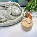 Memorial Keepsake Dog Box, Wooden Pet Paw Urns Memorial Gifts for Loss of Dog, Hair Ashes Container Remembrance Pet Loss Sympathy Gifts