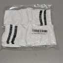 2 Pairs Kids Soccer Socks Boys Girls Striped Knee High Tube Socks Baseball Softball Uniform Over Knee Socks (White)