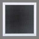 HVAC Premium 30" x 30" Cube Core Eggcrate Return Air Filter Grille for 1" Filter - Aluminum - White [Outer Dimensions: 32.5" x 32.5]