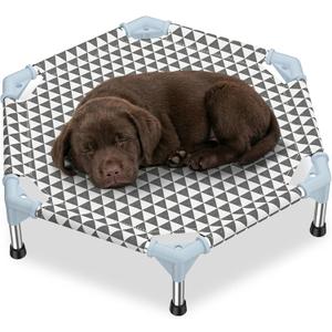 Kuntrust Elevated Outdoor Dog Bed (6 Sided Small, Triangle)