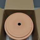 D'vine Dev Small 6 Inch Terracotta Plant Pot with Drainage Hole and Saucer, Round Cylinder Planter Pot for Indoor Plants, 40-X-A-3