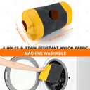 Activity Play Cat Mat, Play Bag for Cat with 4 Holes, Durable Play Rug for Cats, Collapsible Fun Interactive Training Toys Mat for Cats Diameter 16 in, Length 24 in