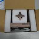 Anti Theft Ring Doorbell Mount: Metal Ring Apartment Door Mount Blink Doorbell Camera Holder No Drill - Renter Friendly Ring Doorbell Mount No Damage (Frosted Bistre)