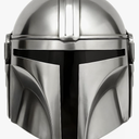 Wearable Medieval Armor Helmet Silver Pattern Face Head Mask for LARP Cosplay & Halloween Full Size