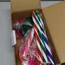 Outdoor Christmas Decorations Solar Pathway Lights, Set of 5 Lollipops Peppermint Stake Lights, 8 Modes Candy Cane Walkside Lights, Outdoor Xmas Decoration for Walkway, Yard