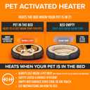 K&H Pet Products Pet Bed Warmer, Turn Any Pet Bed Into a Heated Cat or Dog Bed, Waterproof Indoor Heated Warming Pad Insert, Automatic Temperature, Safety Listed - Large 24.5 X 11.75in Gray