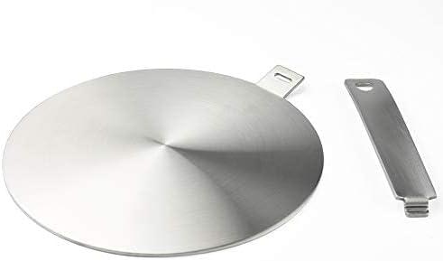 Induction Adapter, Converter Disc For Induction Cooking Plate, Heat Diffusion Plate With Detachable Handle And Base, 20 Cm