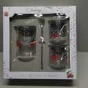Silver One International Daisy Mixing Glass Coctail Set 4Pcs