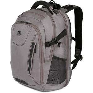 SwissGear Travel Tech Elite Laptop Backpack Fits Laptops up to 16 ScanSmart TSA-Friendly Backpack with USB Port, Shoe Compartment & Organizer Pockets Grey Ballistic