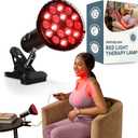 LifePro InfraGlow NIR & Red Light Therapy Lamp, Infrared Red Light Bulb with 18 LEDs & Clip-On Design, at-Home Therapy for Body, Chronic Pain Relief, Skin Wellness & Recovery