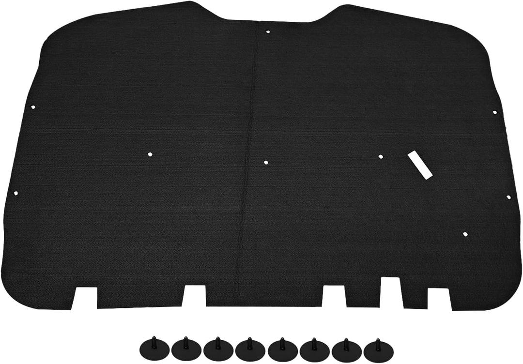 Truck Hood Insulation Pad Suburban, Under Hood Insulation Pad & Clips Fit for 1988-1998/1999-2006 GMC Sierra/Chevy Tahoe Suburban Silverado (for 1999-2006)