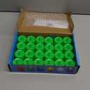 LANKER 24 Pack Flameless Led Tea Lights Candles, Flickering Green Battery Operated Electronic Fake Candles, Decorations for Party, Christmas, Halloween and Festival Celebration (Green)